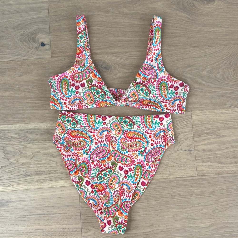 Skatie Multicolor Paisley Bikini Set